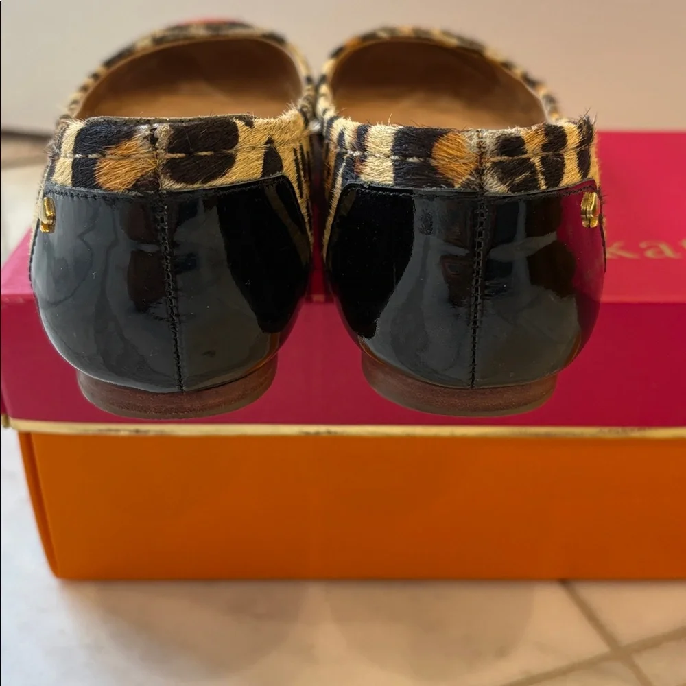 Kate Spade Leopard Print Flats with Pink Toes - Picture 3 of 4